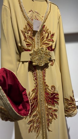 قفطان شك وترتر عنابي