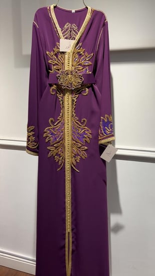 قفطان شك وترتر بنفسجي