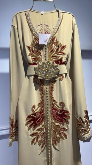 قفطان شك وترتر عنابي