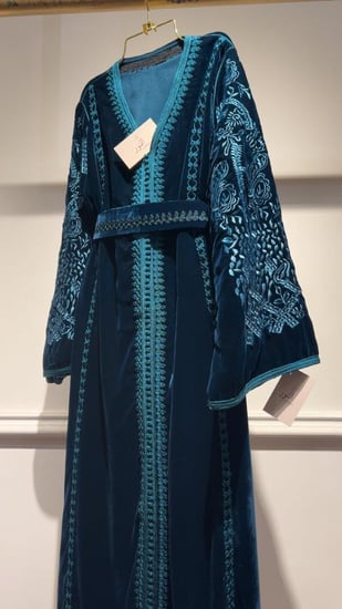قفطان مخمل تطريز