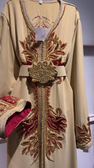 قفطان شك وترتر عنابي