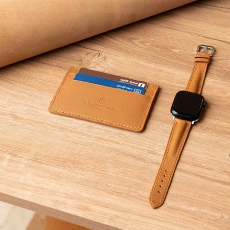 محفظة بطاقات و سير ساعة ابل