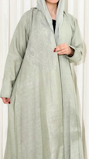 عباية لنن طبيعي شك