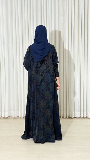 عباية حرير تركي مشجر