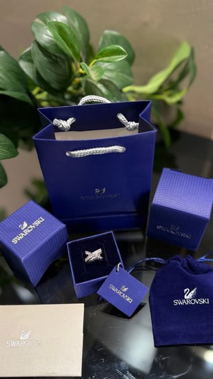 خاتم سواروفسكي & تنسيق ورد