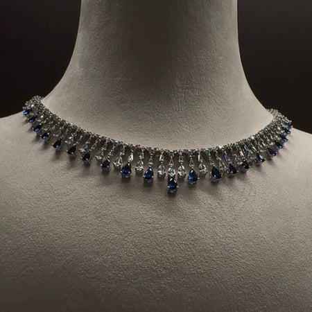 كحلي | طقم دقة الماس فاخر