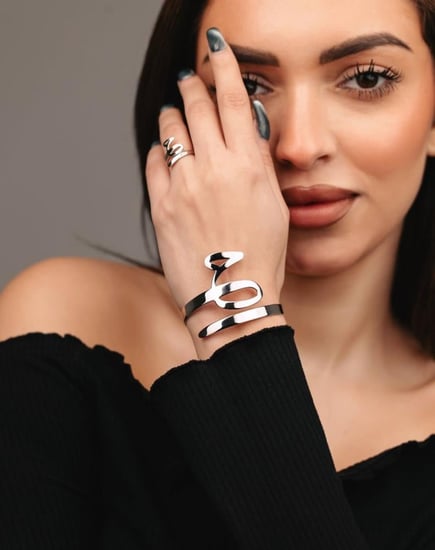 أسوره مع الخاتم بالحرف