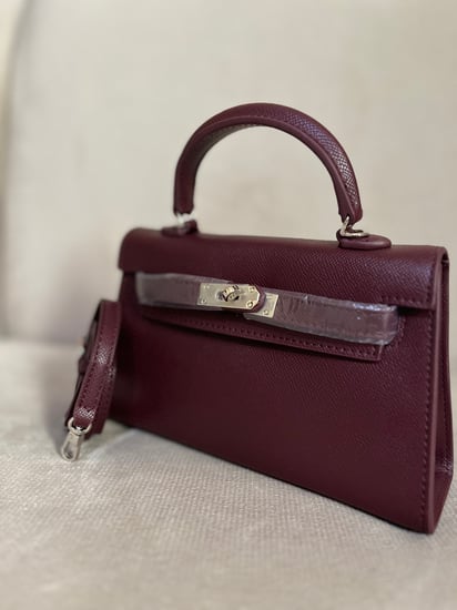 Burgundy bag