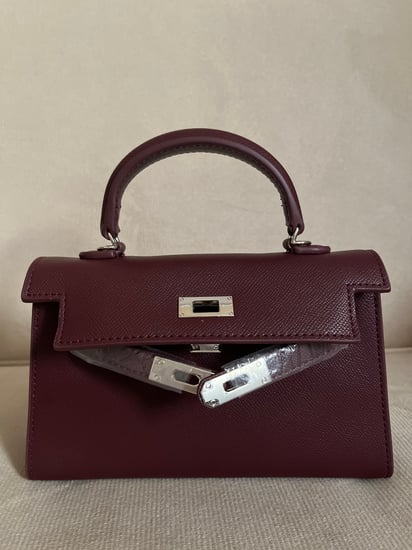 Burgundy bag