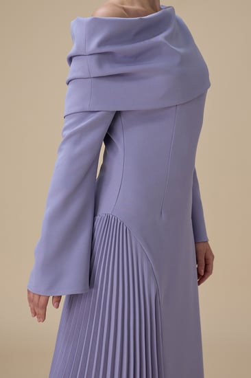 فستان طويل موف اوف شولدر