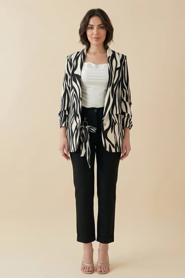 جاكيت بنقش زيبرا