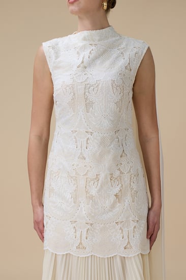 فستان ماكسي سكري بليسيه ووشاح انيق