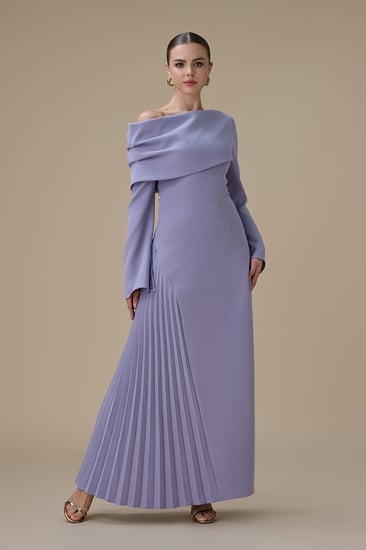 فستان طويل موف اوف شولدر