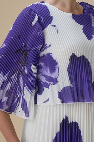 فستان طويل بليسيه مورد