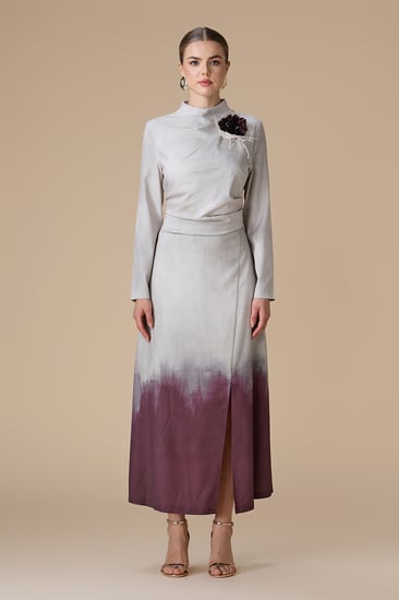 فستان بيج طويل اومبريه