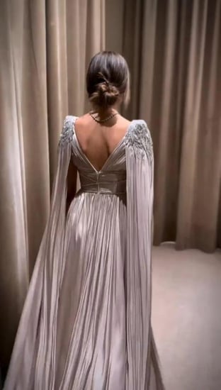 فستان سهرة بخامه كرنكل تطريز يدوي فاخر 0130