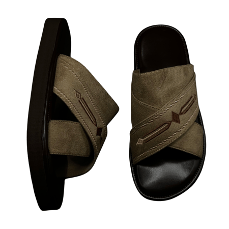 حذاء رجالي موديل X لون بيج وبني060