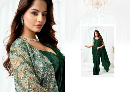 ساري فاخر بتصاميم متنوعة والوان راقية