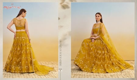 ساري هندي ملكي مطرز لأنك تستحقين التميز