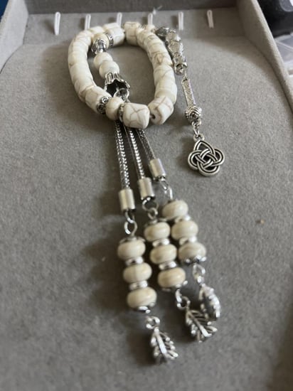 سبحة  يوناني من الحجر طبيعي