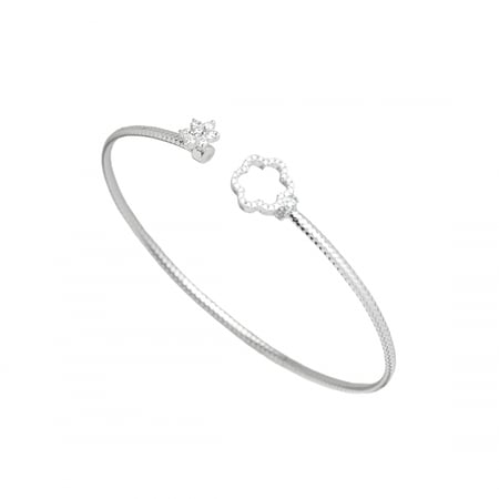 إسوارة ذهب عيار 18 و ألماس مدور VS-SI