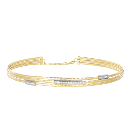 تشوكر ألماس مدور