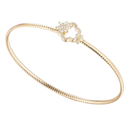 إسوارة ذهب عيار 18 و ألماس مدور VS-SI