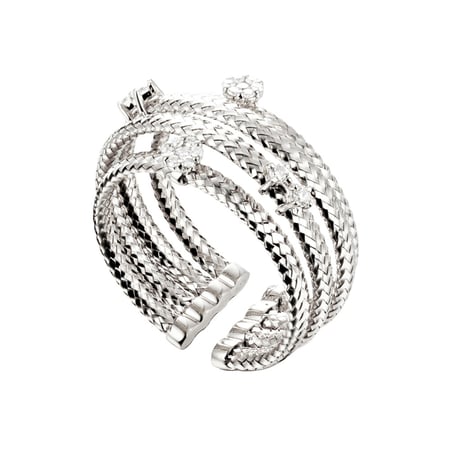 خاتم ڤيڤا لا ڤيدا ألماس مدور