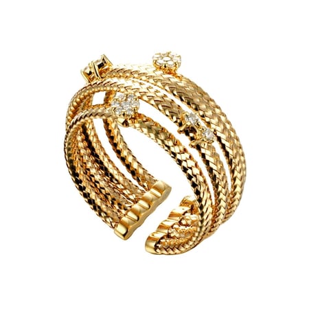 خاتم ڤيڤا لا ڤيدا ألماس مدور