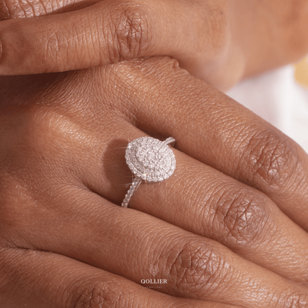 خاتم ألماس مدور