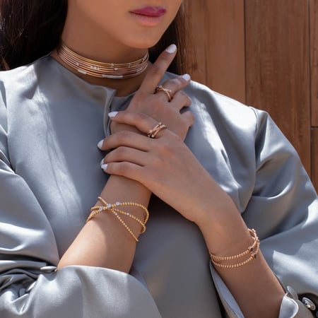 خاتم ڤيڤا لا ڤيدا ألماس مدور