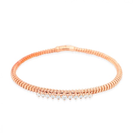 سوار بانجل ذهب والماس-اسورة بانجل ذهب والماس -مجوهرات الماس وذهب