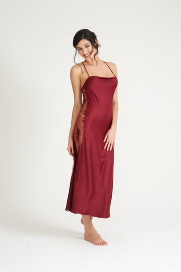 قميص طويل ساتان من RYA collection - 219N