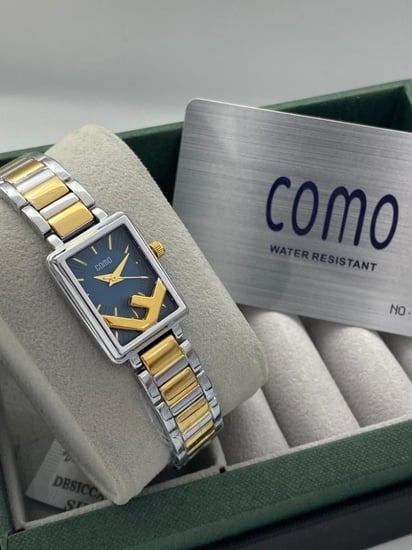 ساعه ماركة كومو تصميم فيندي مكس مينا أزرق ر