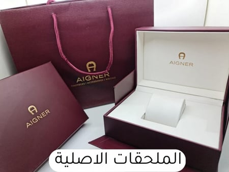 ساعات نسائية ماركة - AIGNER أيطار ذهبي بالكامل مينا أبيض نسائية