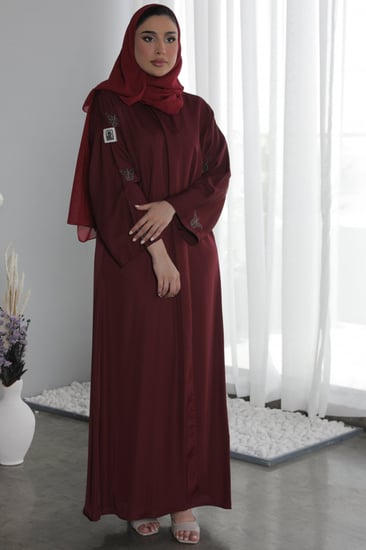 عباية الفراشات - احمر