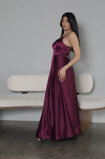 فستان تفته - بنفسجي