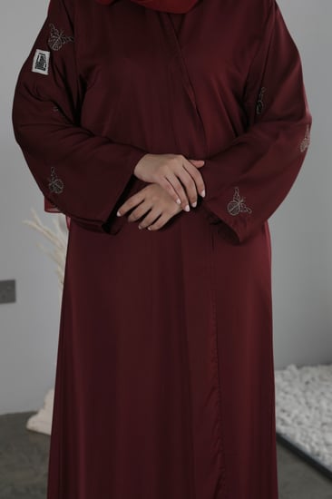 عباية الفراشات - احمر