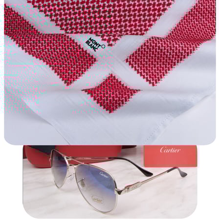 شماغ مونت بلانك + نظارة هدية