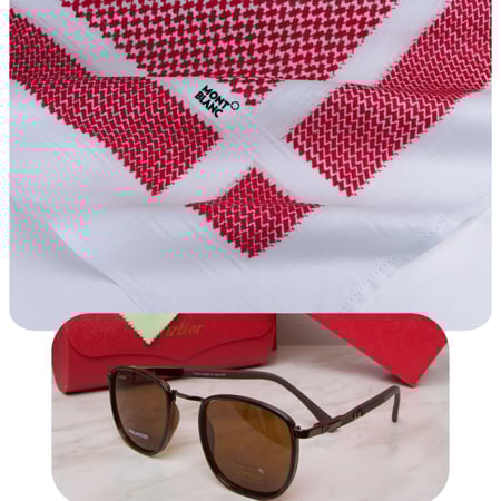 شماغ مونت بلانك + نظارة هدية