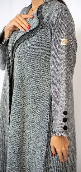 قري ونتر بيرل Grey Winter Pearl عباية شتوية