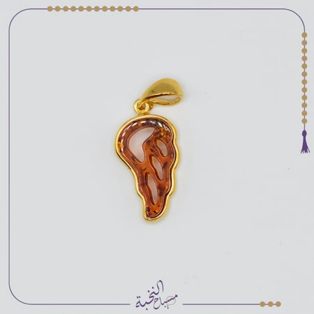 قلادة من كهرمان الطبيعي