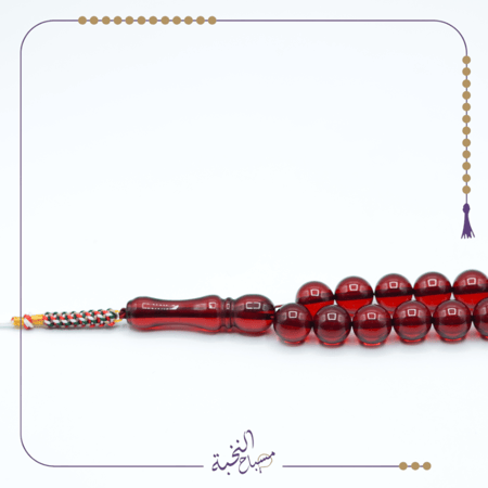 تراب كهرمان عطري عنابي شفاف