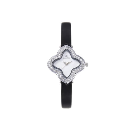 ساعة نسائية بسير باللون الاسود [457]