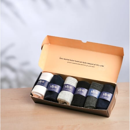 ٦ أزواج من جوارب رافه ضد الرائحة