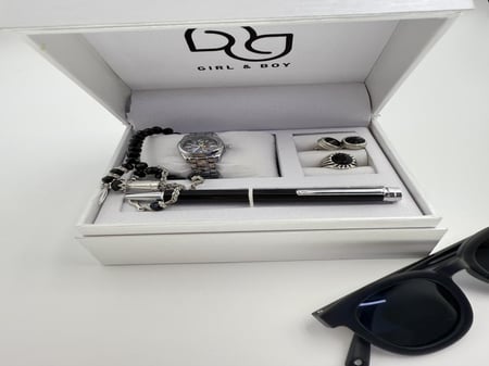 طقم شبيهة رولكس ملون  بنظارة