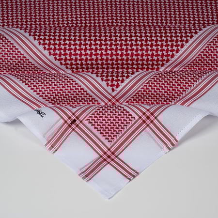 شماغ ملكي طويق احمر غامق 2026