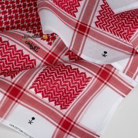 شماغ ملكي كلاسيك احمر دم الغزال