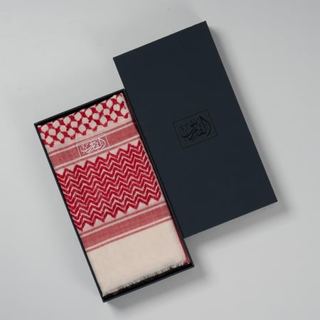 شال احمر الفارس شتوي