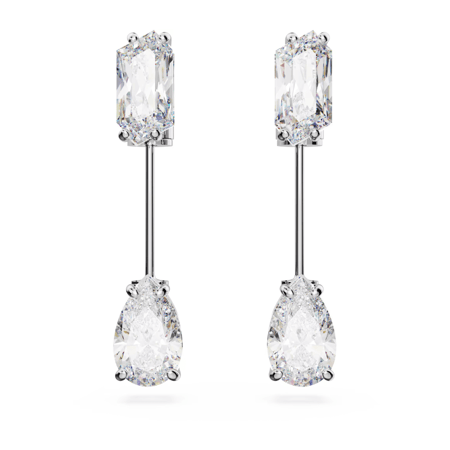 حلق سوارفسكي كرستال أبيض